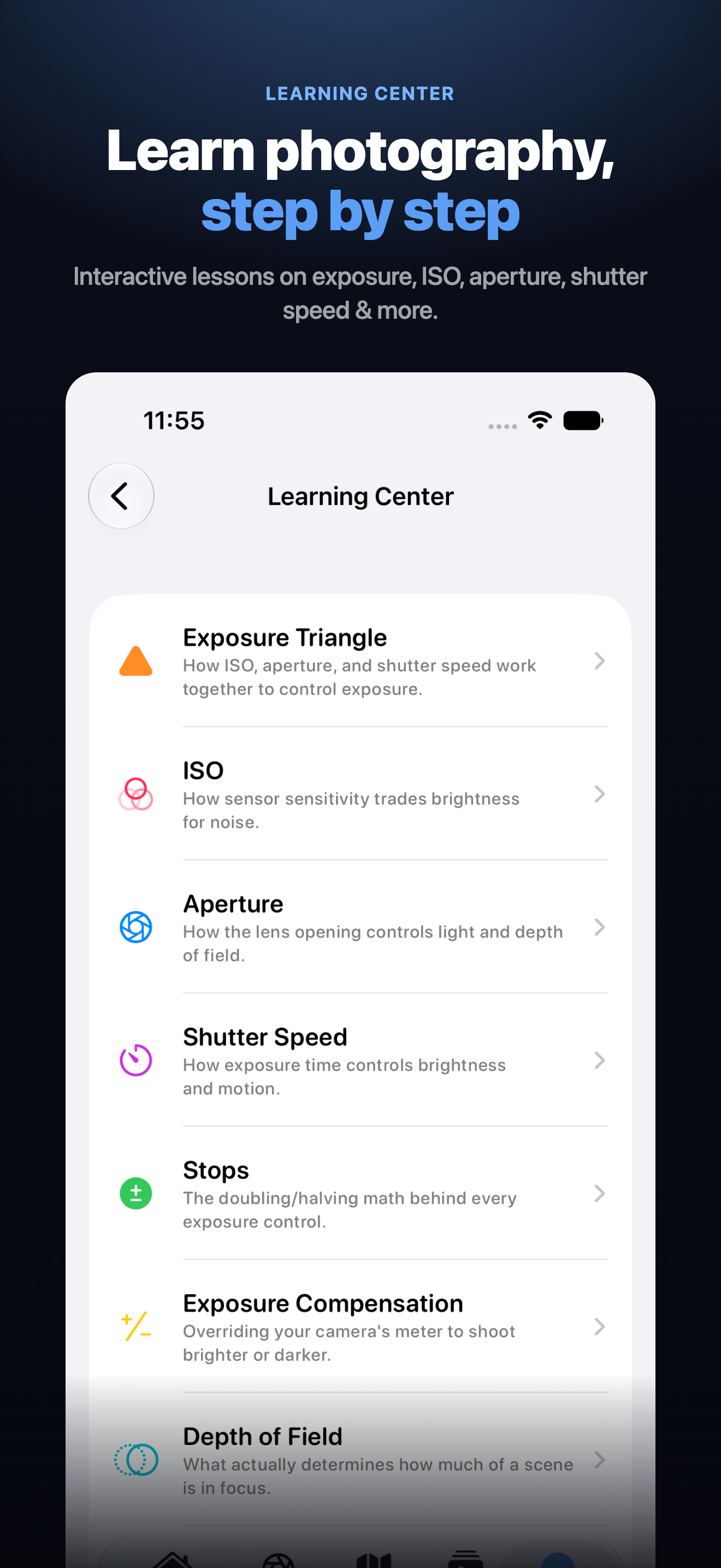 CaptureReady Learning Center screen